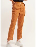 OXXO Pantaloni din amestec de lyocell cu curea - Portocaliu mandarina