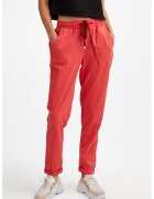 OXXO Pantaloni din amestec de lyocell cu snur - Coral