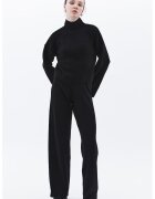 OXXO Pantaloni din tricot cu croiala ampla - Negru