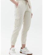 OXXO Pantaloni jogger crop cargo - Alb murdar