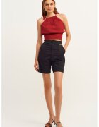 OXXO Pantaloni scurti din amestec de bumbac - Negru
