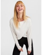 OXXO Pulover crop texturat - Alb