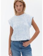 OXXO Pulover fara maneci cu model - Albastru pastel