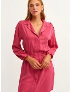 OXXO Rochie-camasa cu maneci lungi - Fucsia