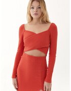 OXXO Rochie cambrata cu decupaj frontal Jackbelcut - Caramiziu