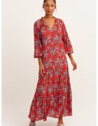 OXXO Rochie maxi cu imprimeu floral - Portocaliu/Rosu vermillion/Albastru
