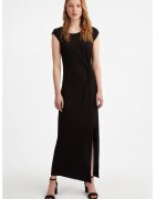 OXXO Rochie maxi cu slit lateral si fronseuri - Negru
