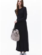 OXXO Rochie maxi din amestec de modal cu maneci lungi - Negru