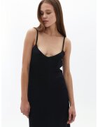 OXXO Rochie midi cu decolteu in V si decupaj adanc pe spate - Negru