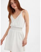 OXXO Rochie mini cu decolteu in V si insertie elastica in talie - Alb fildes
