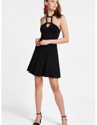 OXXO Rochie mini evazata cu model halter - Negru