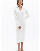 OXXO Rochie-pulover cu decolteu in V - Crem