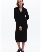 OXXO Rochie-pulover cu decolteu in V - Negru