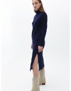 OXXO Rochie-pulover cu slituri laterale la terminatie - Bleumarin