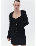 OXXO Rochie-sacou cu buzunare cu refilet - Negru