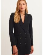 OXXO Rochie-sacou cu doua randuri de nasturi - Negru