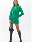 OXXO Rochie-sacou cu doua randuri de nasturi - Verde aquamarin