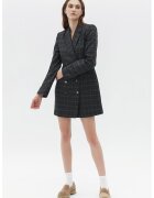 OXXO Rochie-sacou in carouri - Kaki/Bleumarin