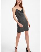 OXXO Rochie scurta cu aspect stralucitor - Negru