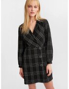 OXXO Rochie scurta cu model in carouri - Alb/Negru