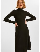OXXO Rochie tricotata fin cu guler mediu - Negru
