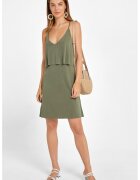 OXXO Rochie uni din amestec de modal - Verde sparanghel