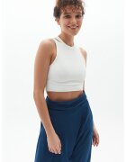 OXXO Top crop cu decupaje - Alb