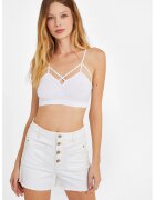 OXXO Top crop uni - Alb optic
