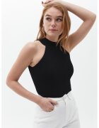 OXXO Top slim-fit - Negru