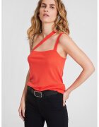 OXXO Top uni de lyocell - Coral