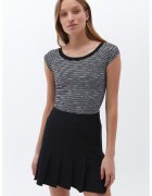OXXO Tricou slim-fit cu model in dungi - Alb/Negru