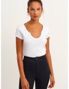OXXO Tricou slim-fit din bumbac - Alb optic