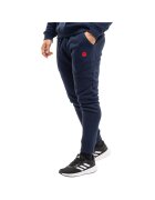 Ozoshi Pantaloni sport barbati James bleumarin - bumbac - set cu snururi de strangere