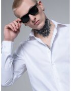 Pal Zileri Camasa din bumbac cu maneci lungi - Alb optic