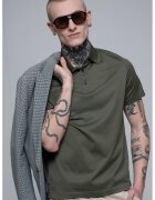 Pal Zileri Tricou polo cu model uni - Kaki inchis