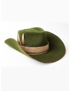 Palaria Dadarlat Palarie western unisex din lana - Auriu/Kaki