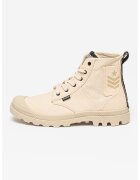 Palladium Ghete cu detalii logo Desert - Alb murdar