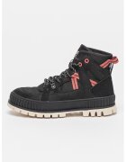 Palladium Ghete cu garnituri de piele intoarsa Pallashock Outcity - Negru