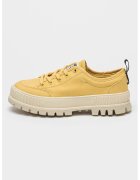 Palladium Pantofi sport low-cut din bumbac organic Pallashock - Galben pai