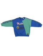 Panco Bluza cu maneca lunga si impimeu SmileFace - Gaming Mode - Albastru aprins si Verde - pentru baietei - Albastru electric