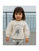 Panco Bluza cu maneca lunga si tull - model soricel - - Little Ballerina - Ecru - pentru fetite - Ecru