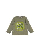Panco Bluza subtire cu maneca lunga - - Dino Jungle - Verde Kaki - pentru baietei - Verde