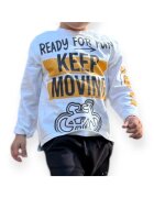 Panco Bluza subtire cu maneca lunga - - Fun Adventure - Ecru & Galben - pentru baietei - Ecru