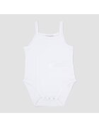 Panco Body cu bretele subtiri si imprimeu striatii - Maisie - Alb - pentru fetite - Alb