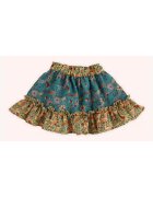 Panco Fusta cu volanas - - Retro Journey - Verde si Galben - pentru fetite - Verde