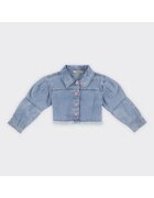 Panco Geaca de blugi cu nasturi Roz - Stella - Albastru Denim - pentru fetite - Albastru