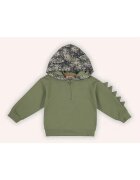 Panco Hanorac gros cu gluga - model Dinozaur - - Authentic Threads - Kaki - pentru baieti - Kaki