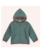 Panco Hanorac gros din fleece - cu gluga si fermoar - - Retro Journey - Verde - pentru baieti - Verde