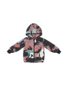 Panco Jacheta Teddy colorata - Flexible - Negru Roz - Mint - Unisex - pentru fetite sau baietei - Negru