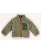 Panco Jacheta tip Hanorac Teddy cu fermoar - fara gluga - - Authentic Threads - Kaki - pentru baieti - Kaki